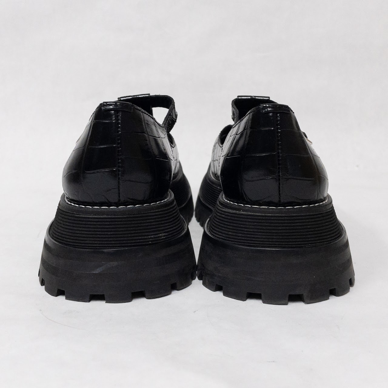 Burberry Black Aldwych T-bar School Shoes