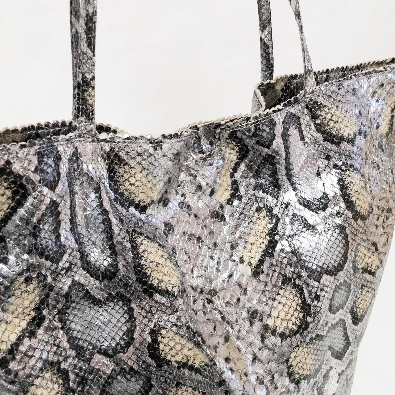 Fatto A Mano by Carlos Falchi Women's Snakeskin Tote Bag