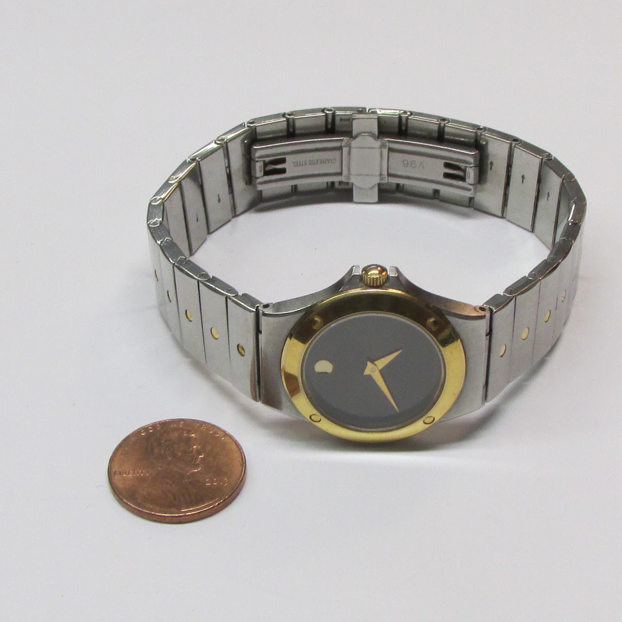 Movado Stainless Two-Tone Museum Dial Wristwatch