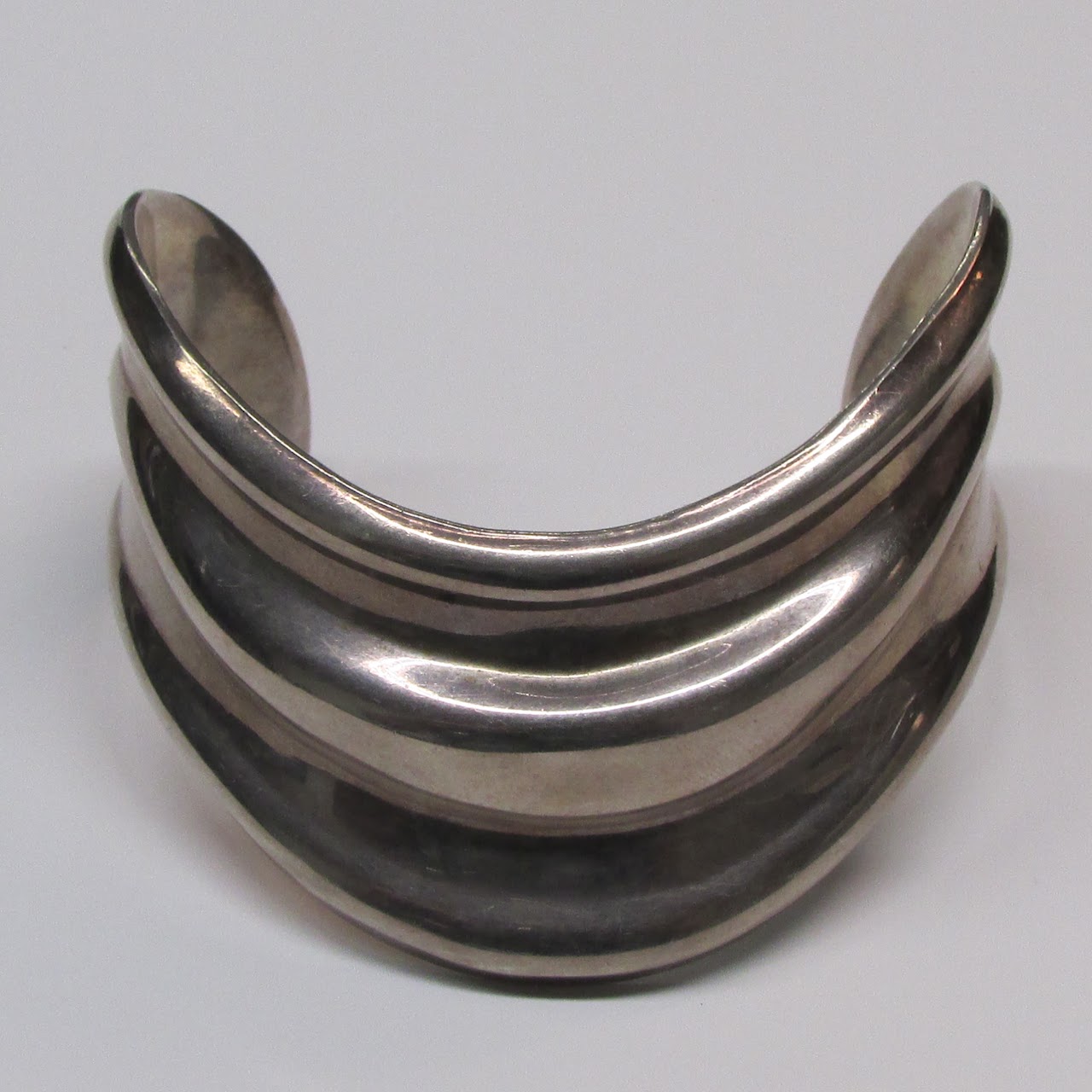 Sterling Silver Wave Cuff Bracelet