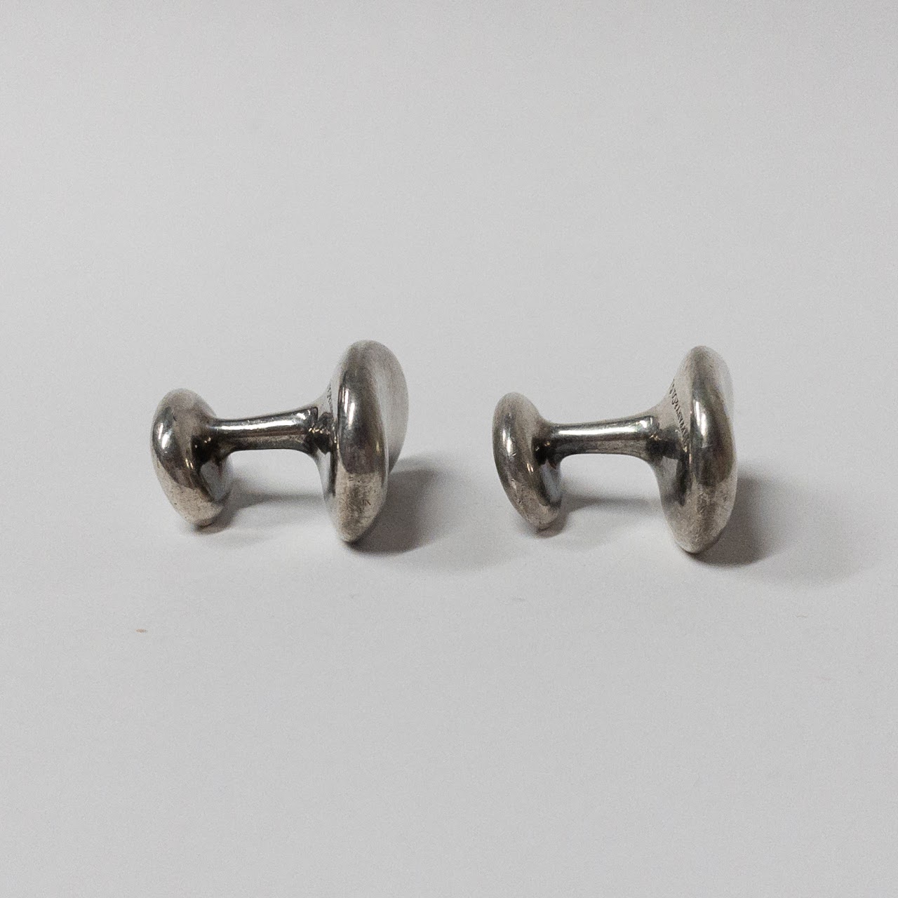 Tiffany & Co. X Elsa Peretti Sterling Silver Bean Cufflinks