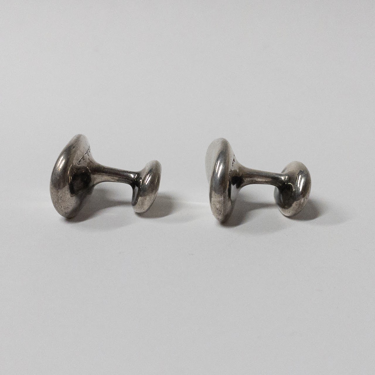 Tiffany & Co. X Elsa Peretti Sterling Silver Bean Cufflinks