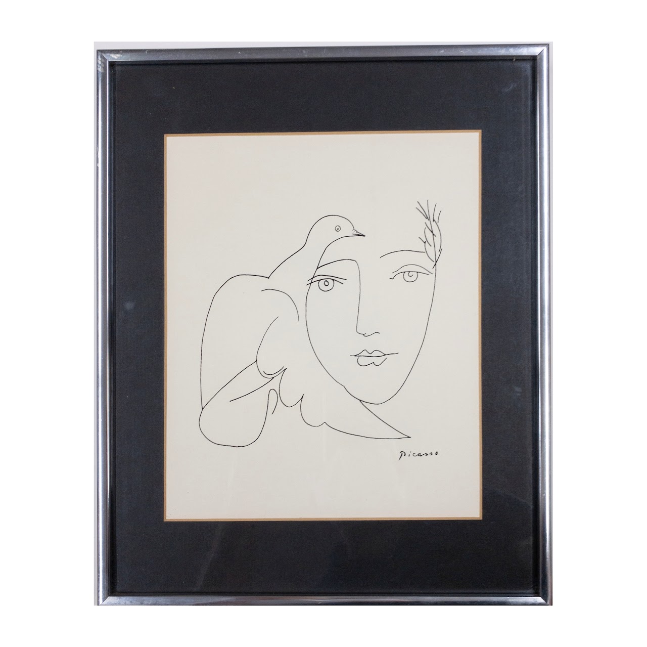 Picasso 'Face Of Peace' Lithograph