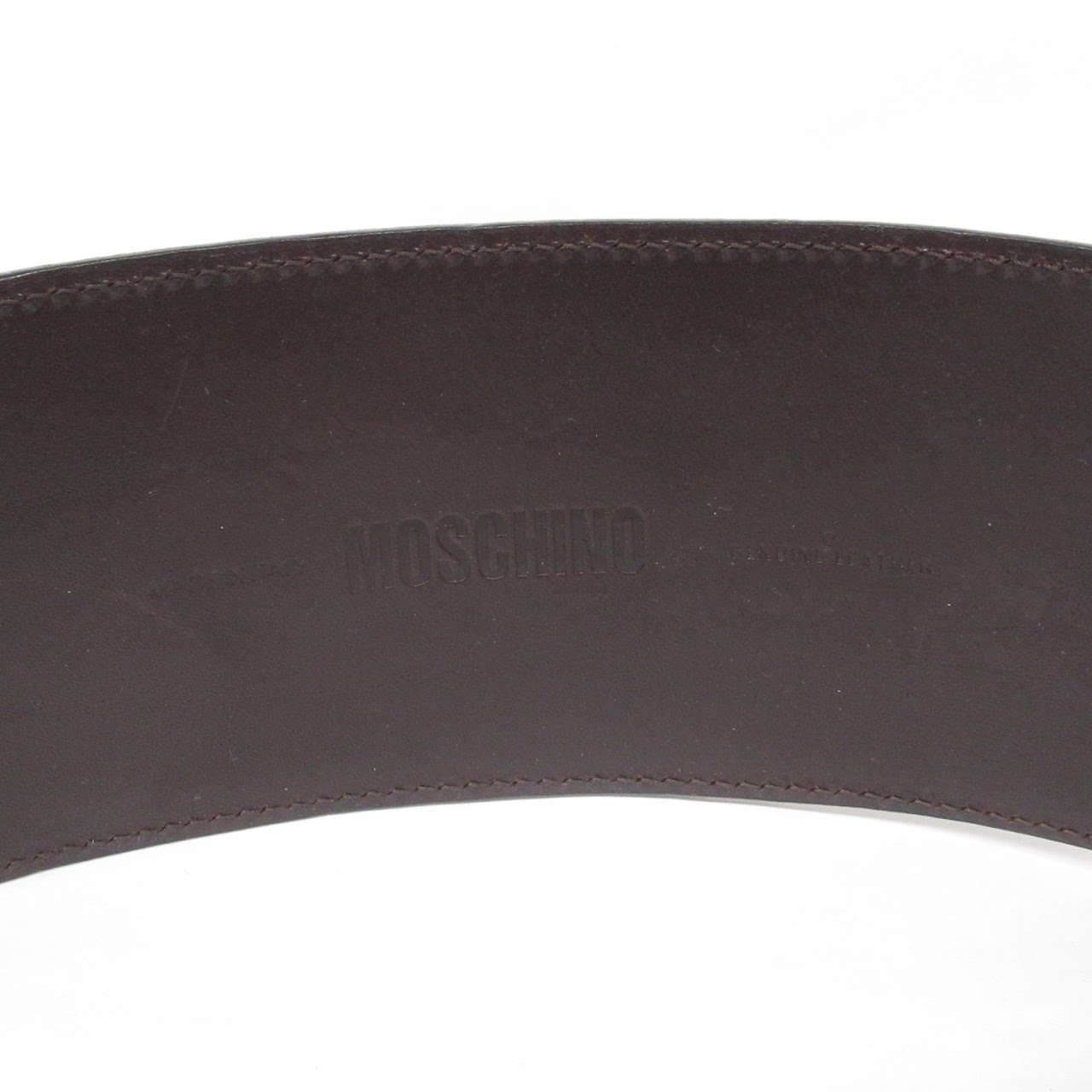 Moschino Wide Leather Belt