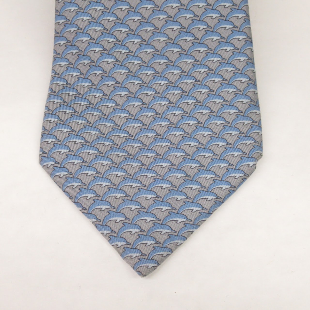 Hermès Dolphin Monogram Necktie