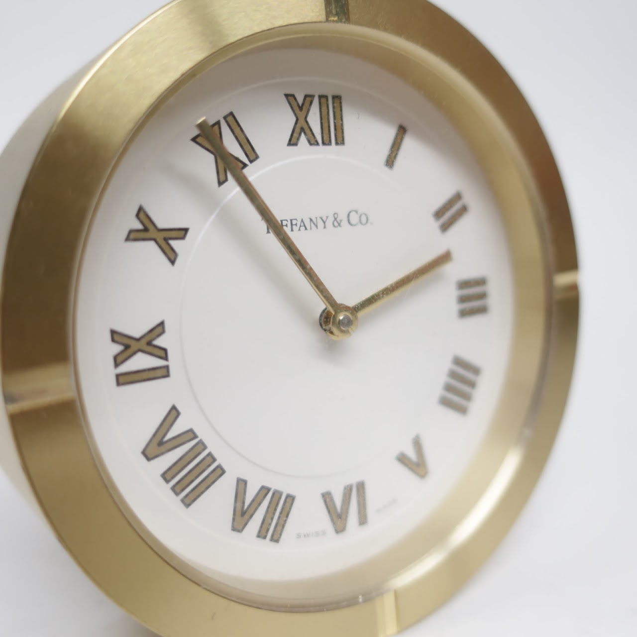 Tiffany & Co. Brass Desk Clock