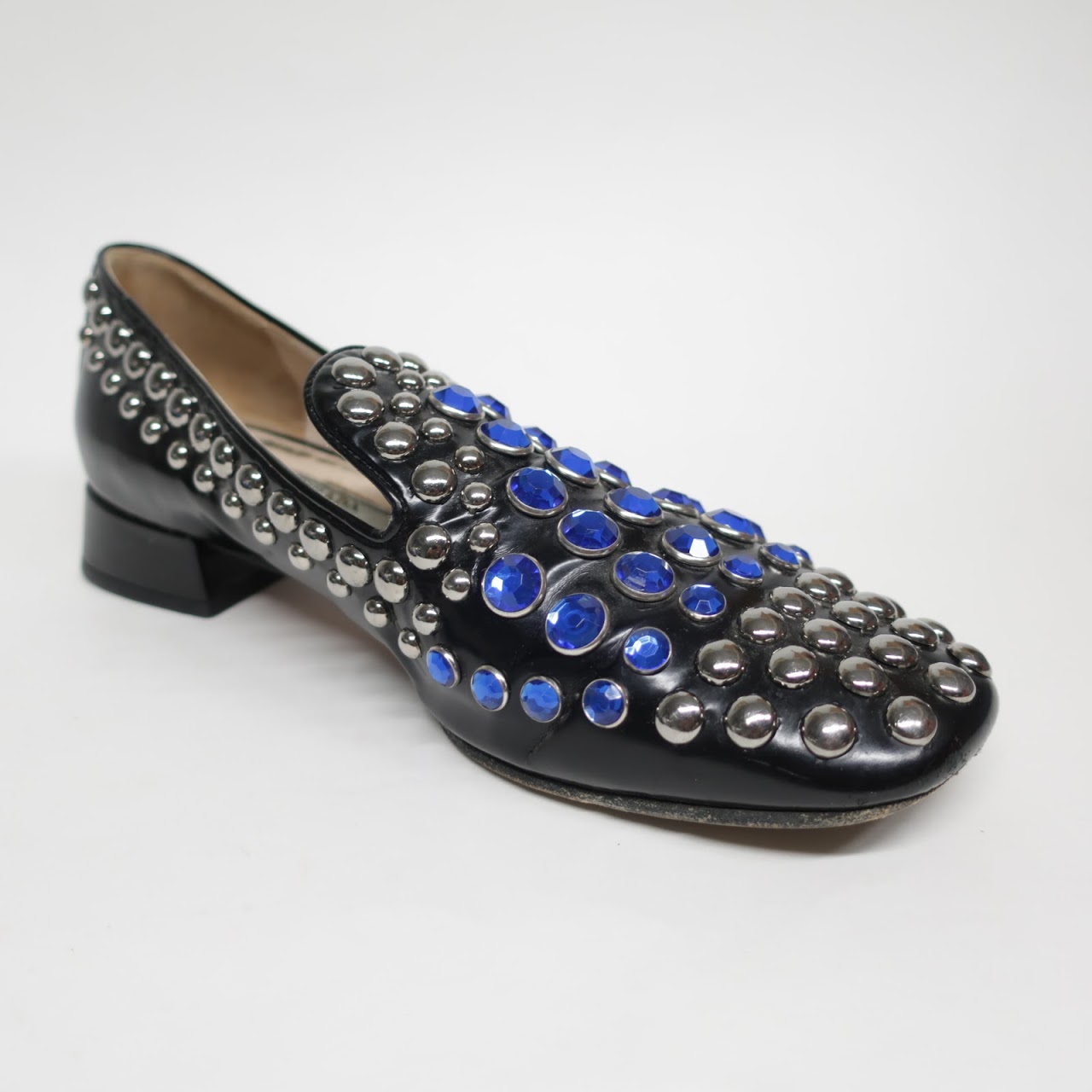 Prada Studded Loafers