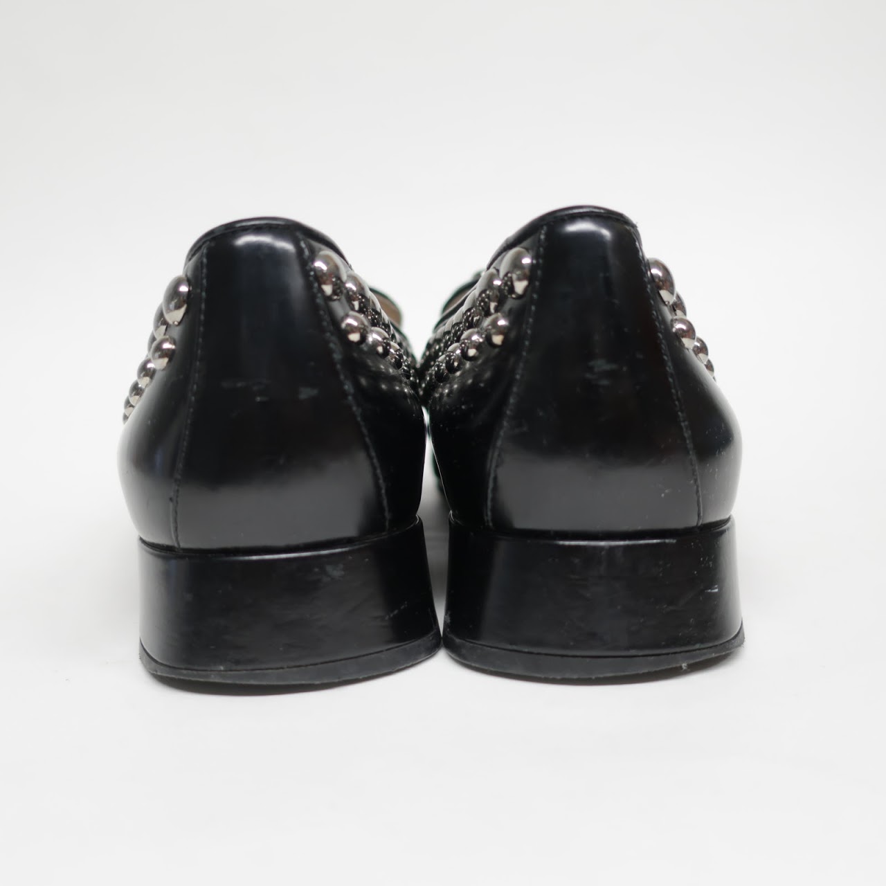 Prada Studded Loafers