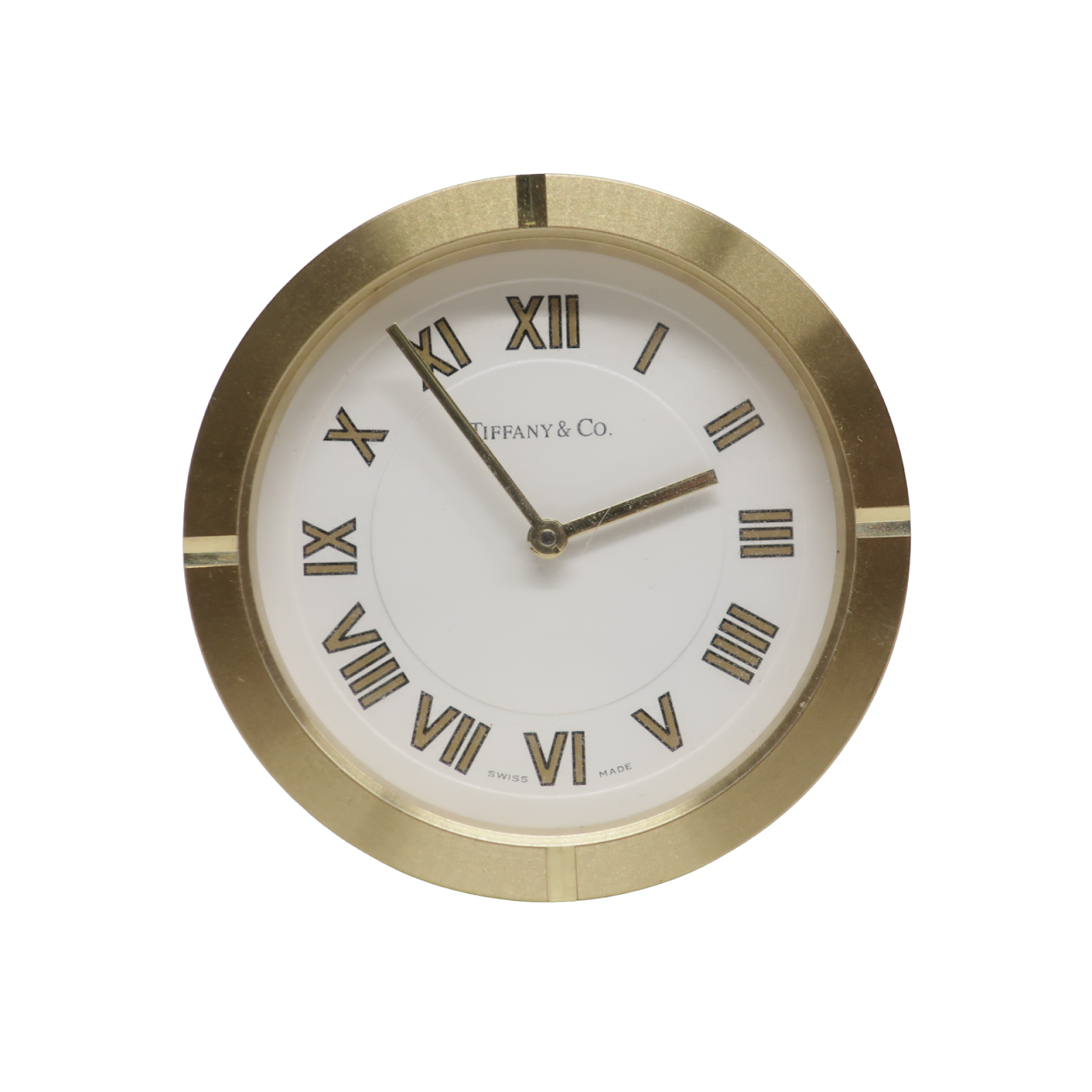 Tiffany & Co. Brass Desk Clock