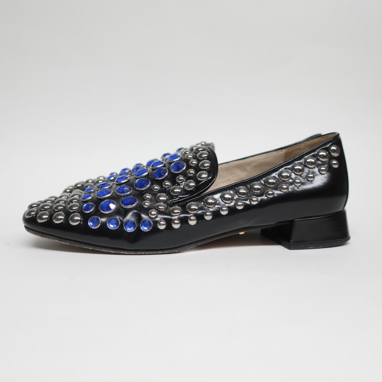 Prada Studded Loafers