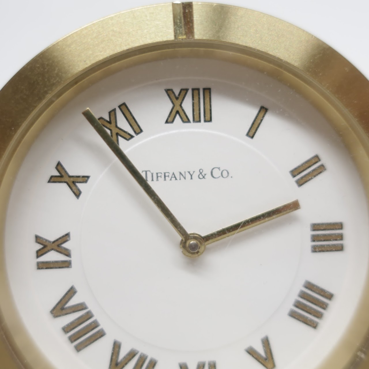 Tiffany & Co. Brass Desk Clock