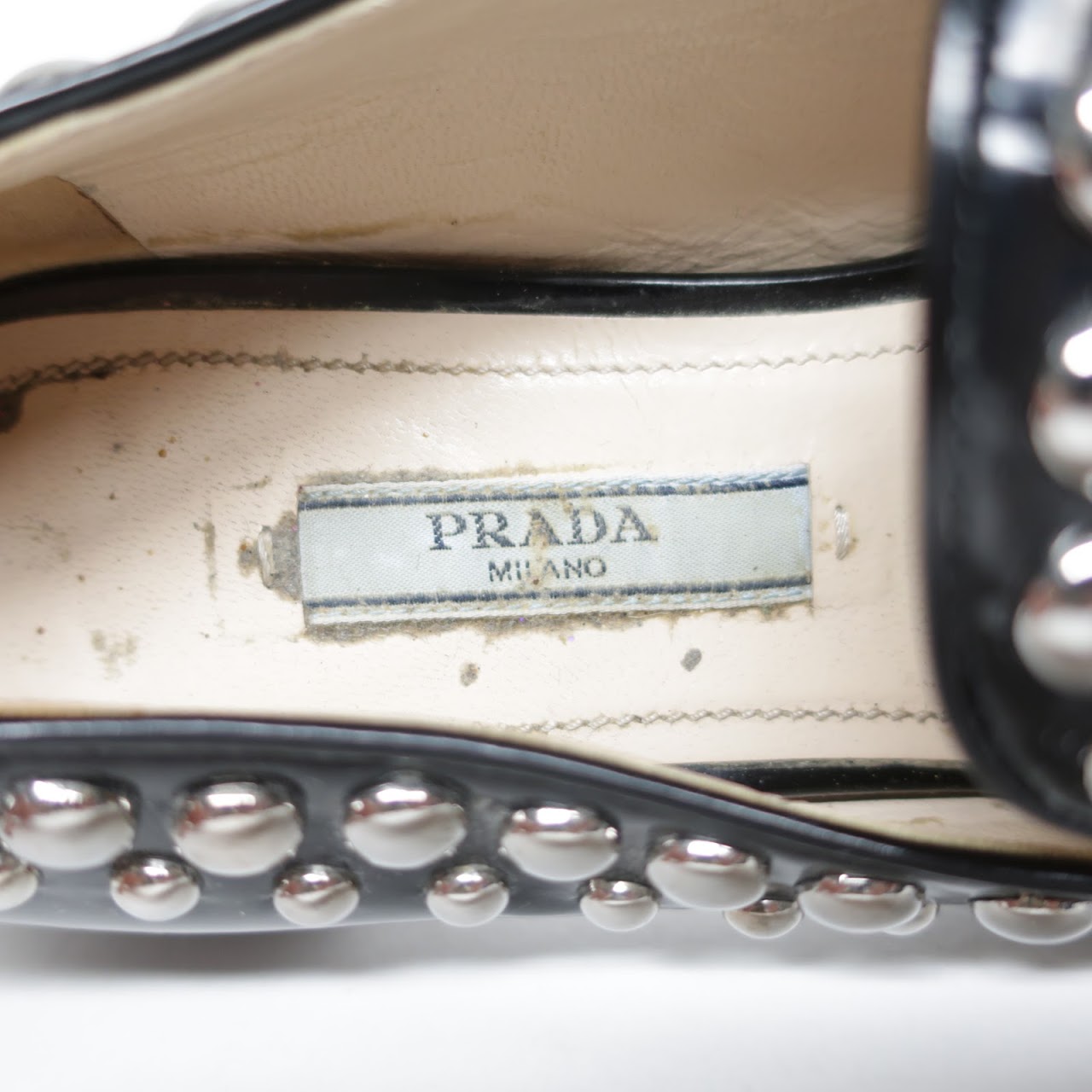 Prada Studded Loafers