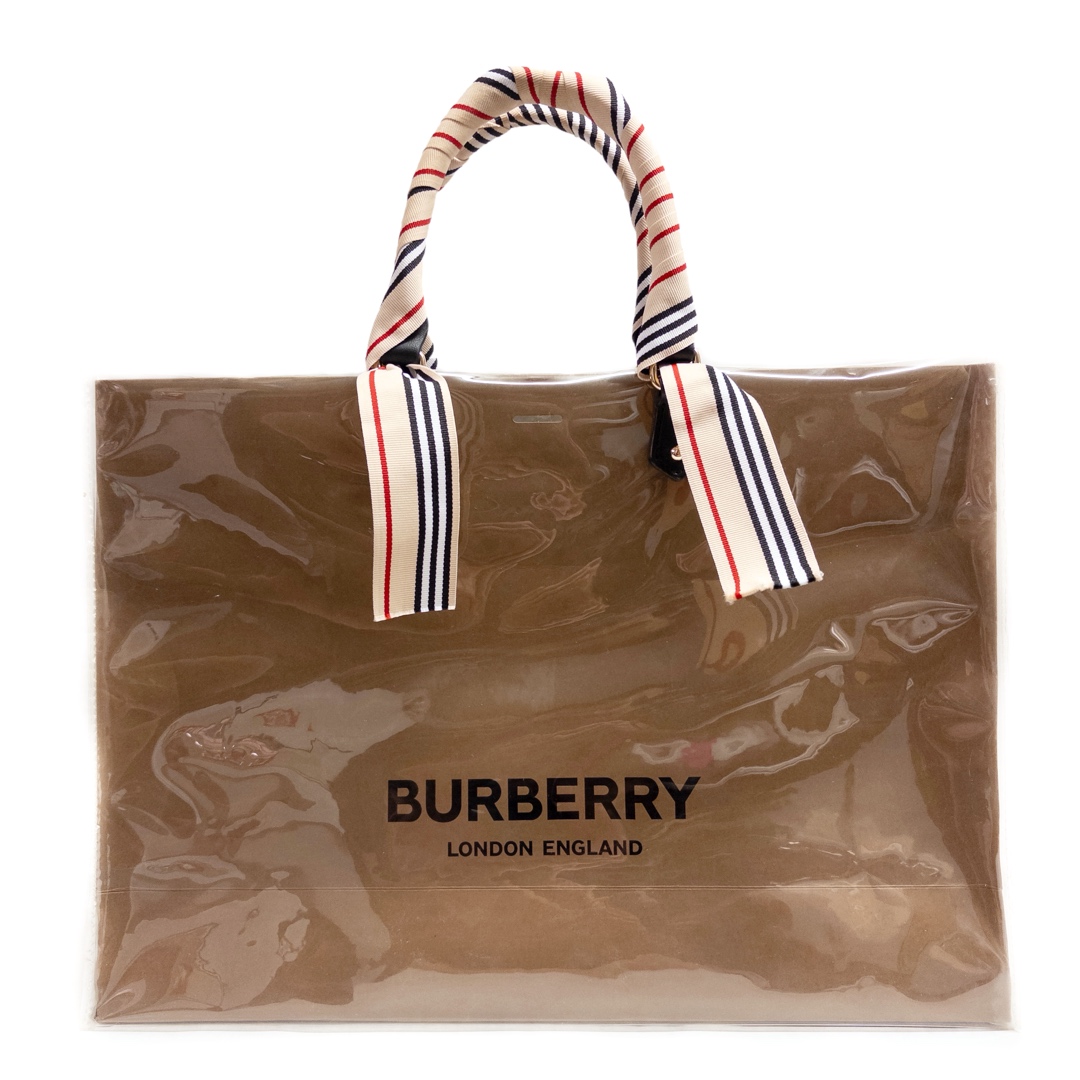 Upcycled Burberry Shopping Bag Tote