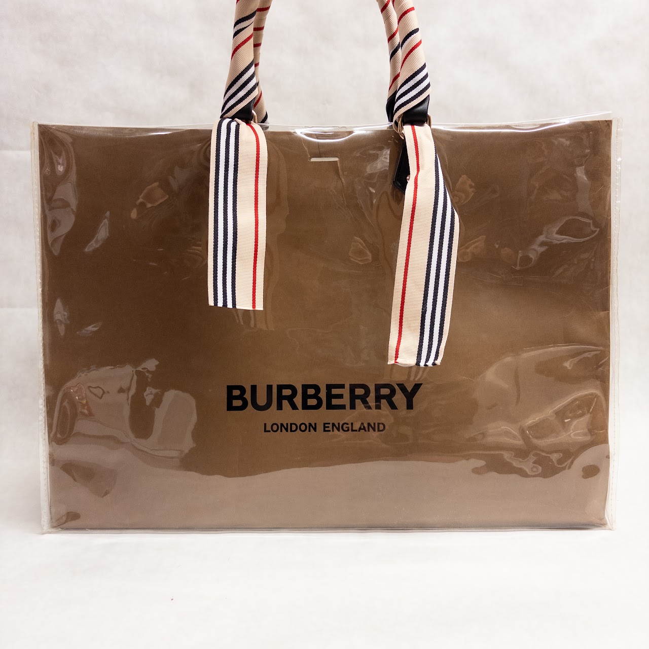 Upcycled Burberry Shopping Bag Tote