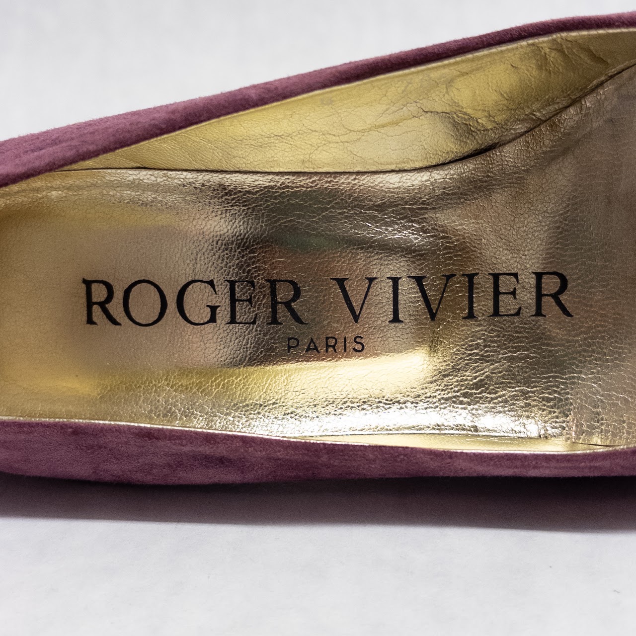 Roger Vivier Metal Heeled Suede Pumps