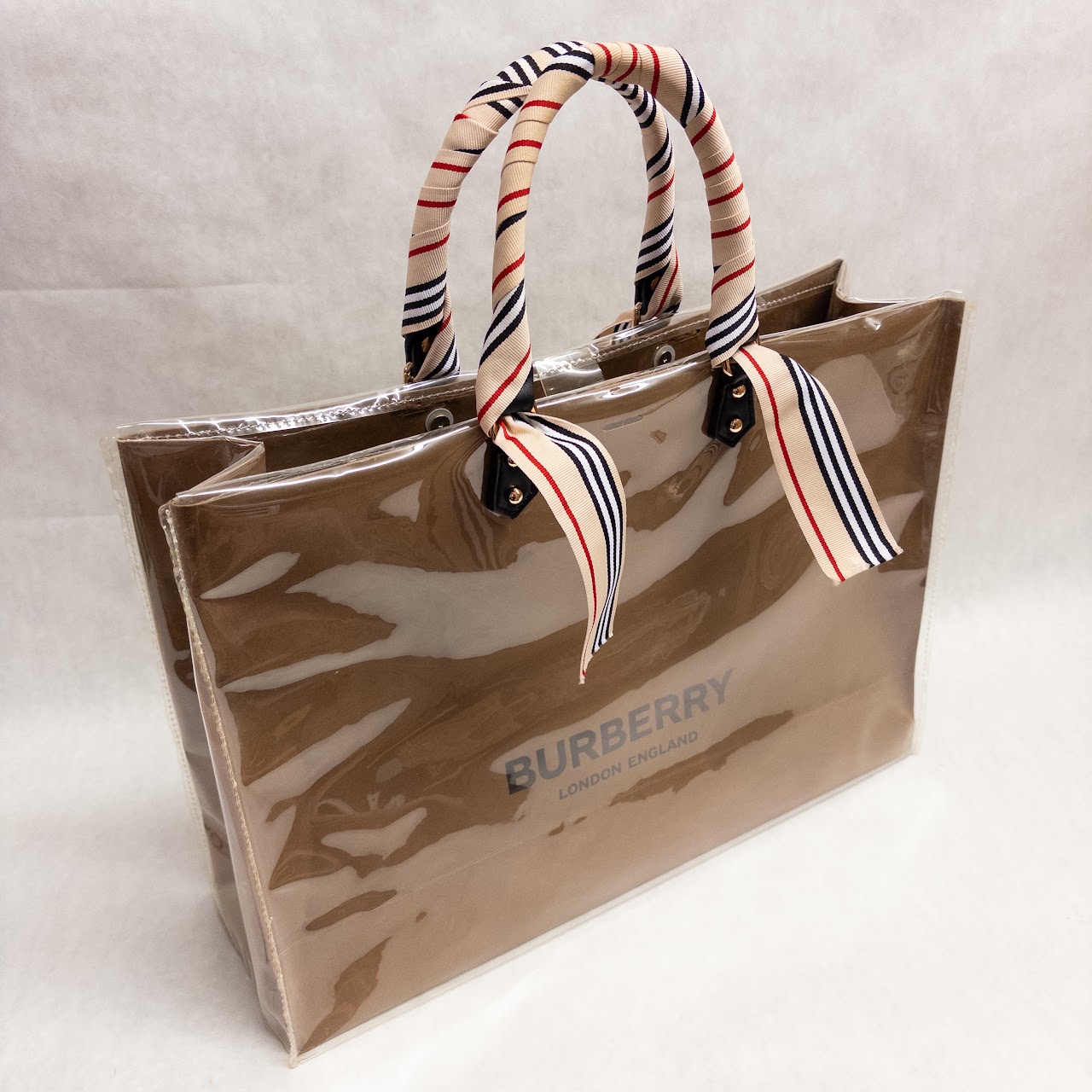 Upcycled Burberry Shopping Bag Tote