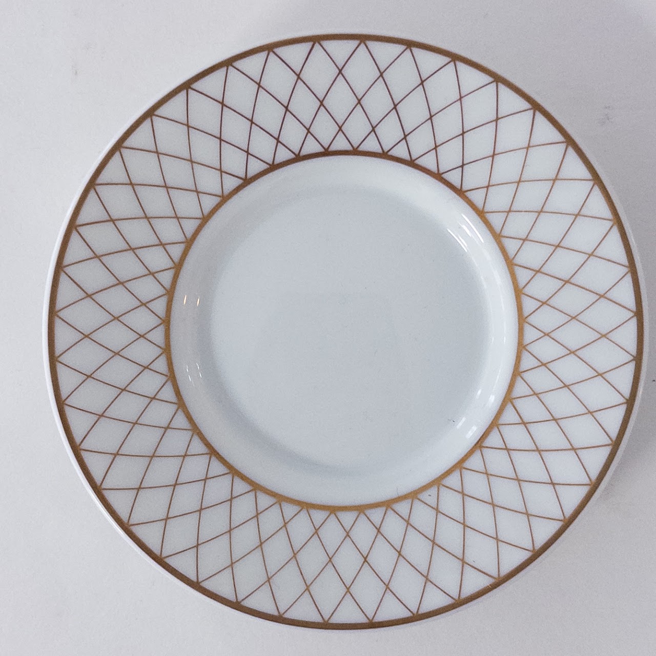 Tiffany & Co. Gold Lattice Porcelain Demitasse Set