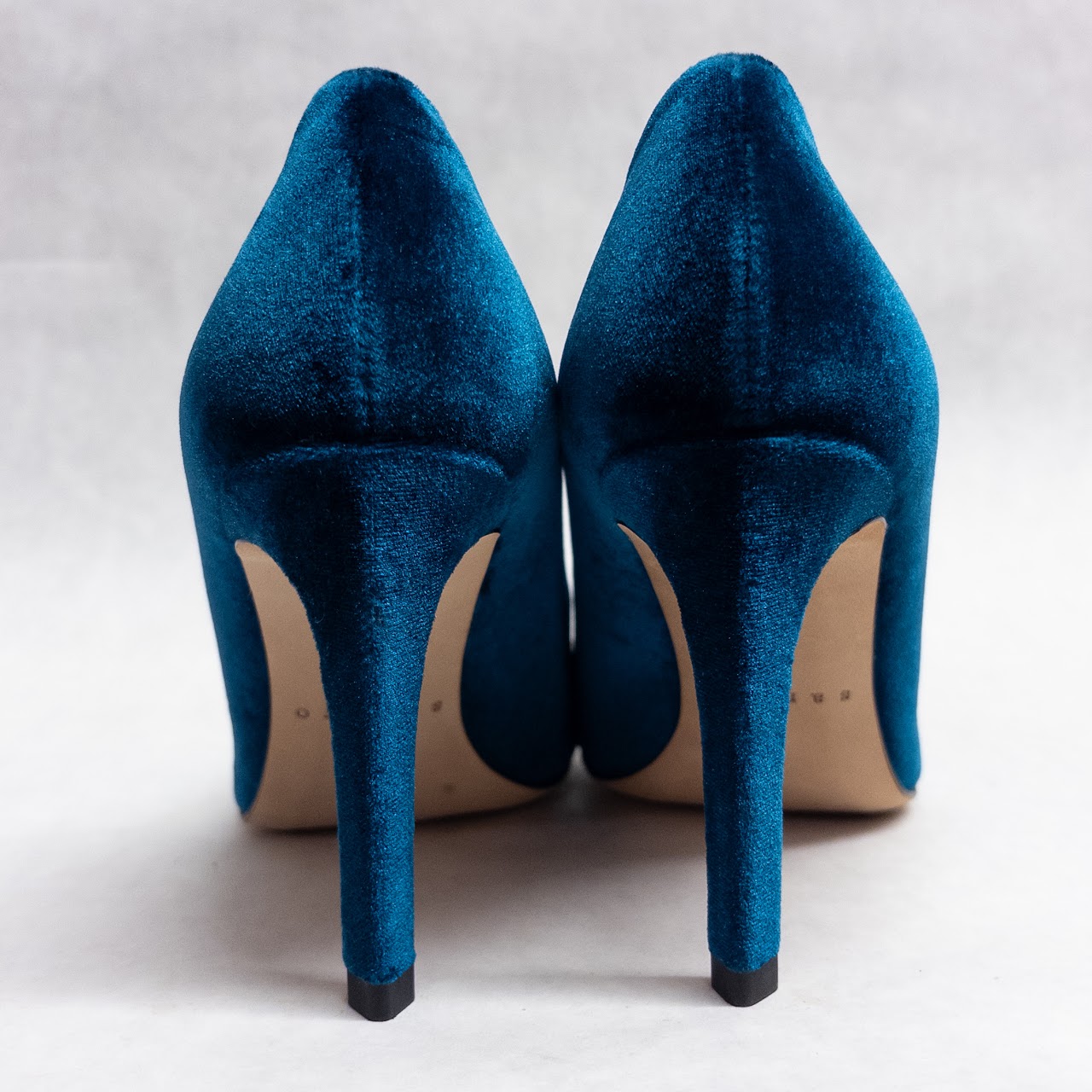 Sandro Teal Velvet Pumps