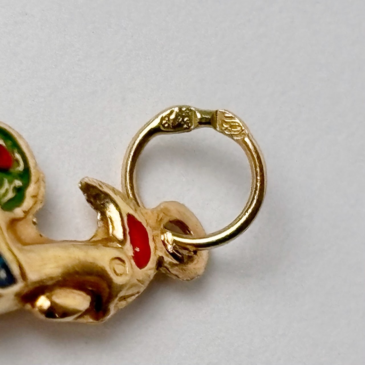 18K Gold Portuguese Good Luck Rooster Charm