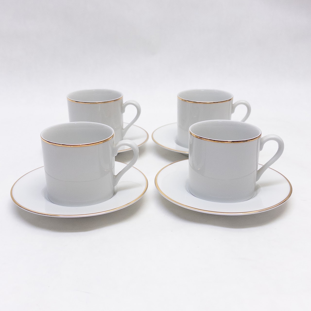 Tiffany & Co. Demitasse Cup & Saucer Set For Four