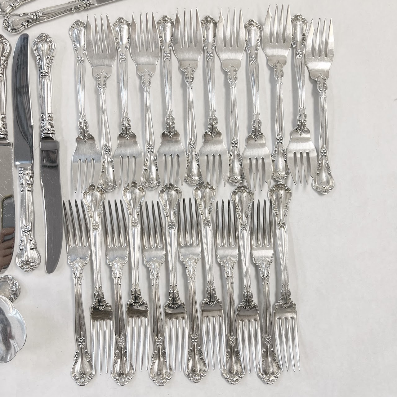 Gorham Sterling Silver Flatware Service for Eleven