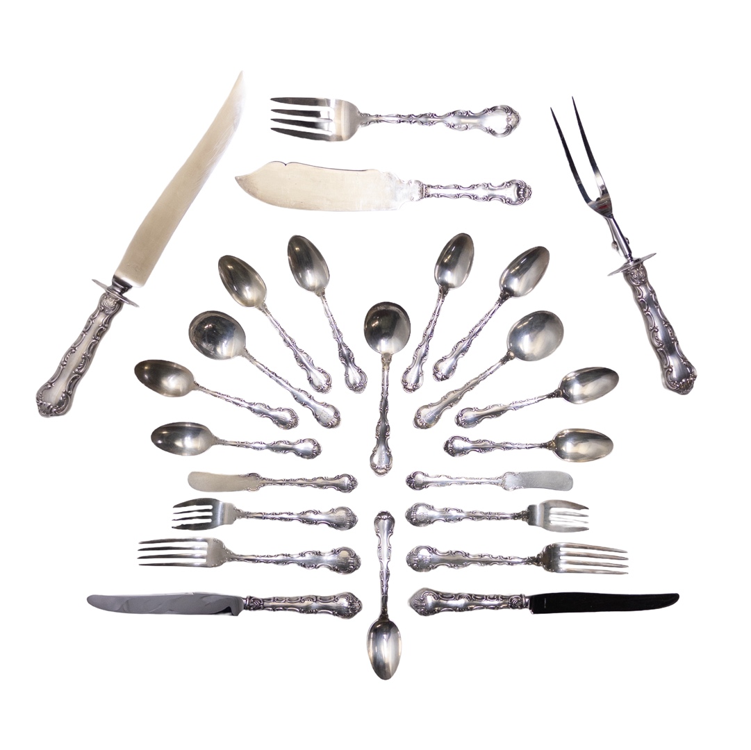 Sterling Silver Two Place Setting Flatware Set