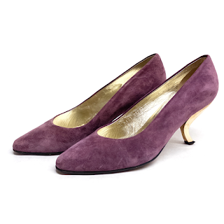 Roger Vivier Metal Heeled Suede Pumps