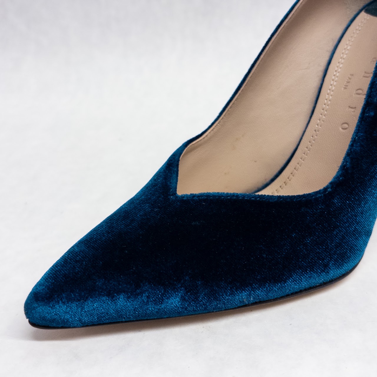 Sandro Teal Velvet Pumps