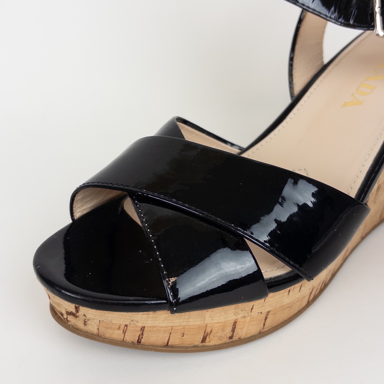Prada Patent Leather Slingback Sandals