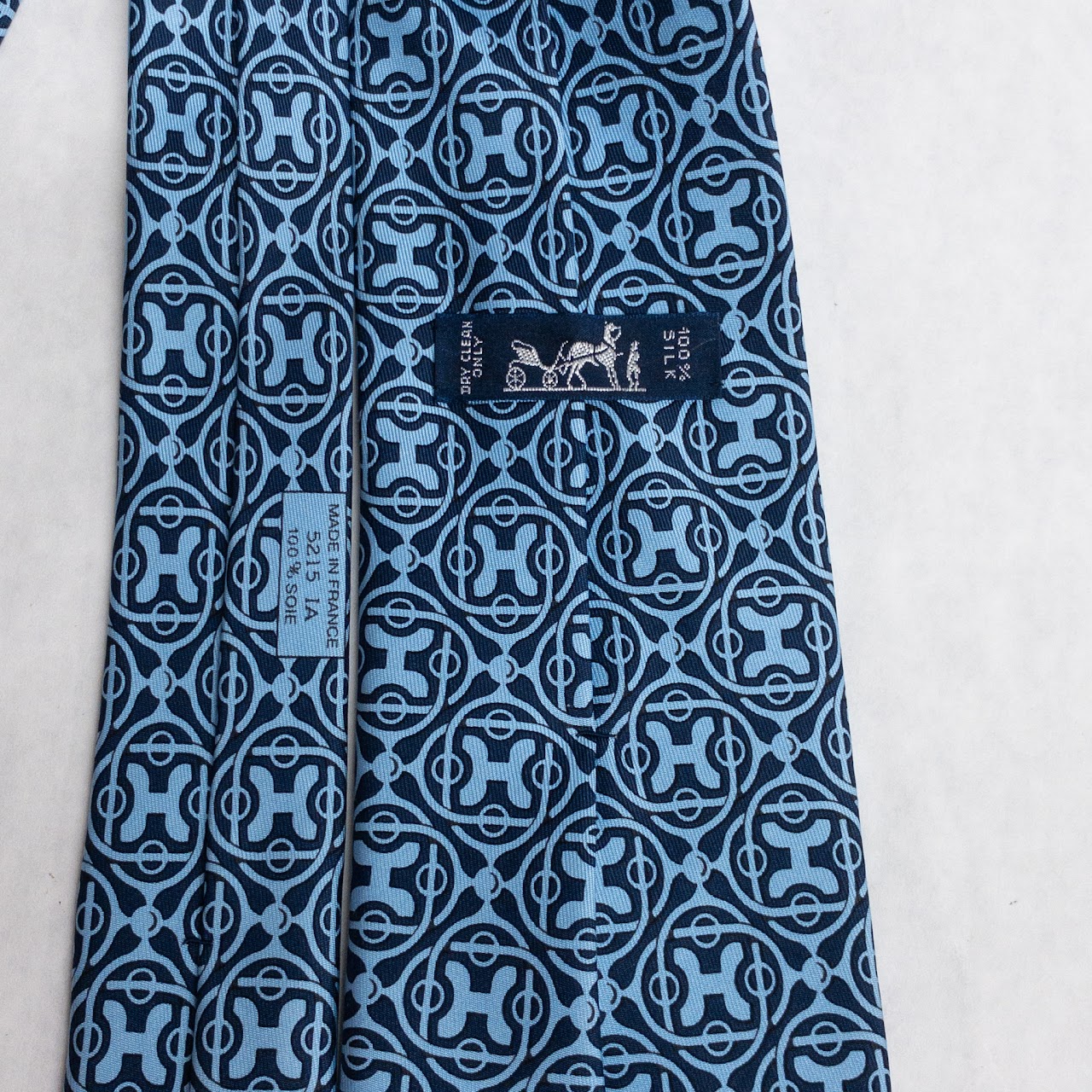 Hermès 'H' Pattern Tie