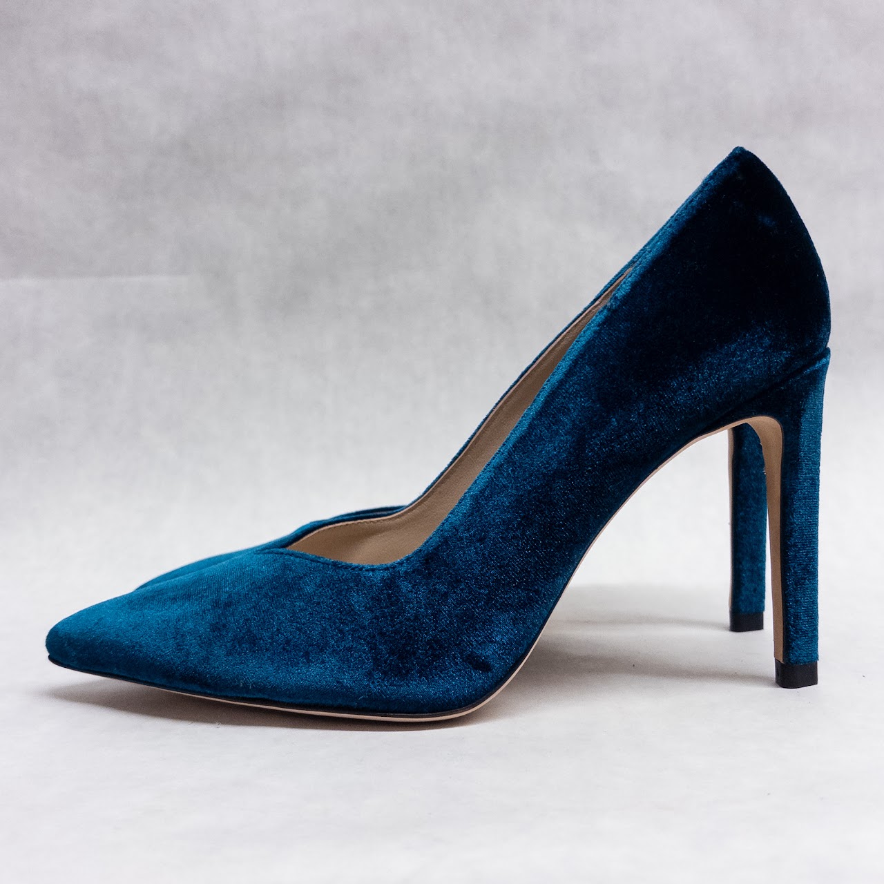 Sandro Teal Velvet Pumps