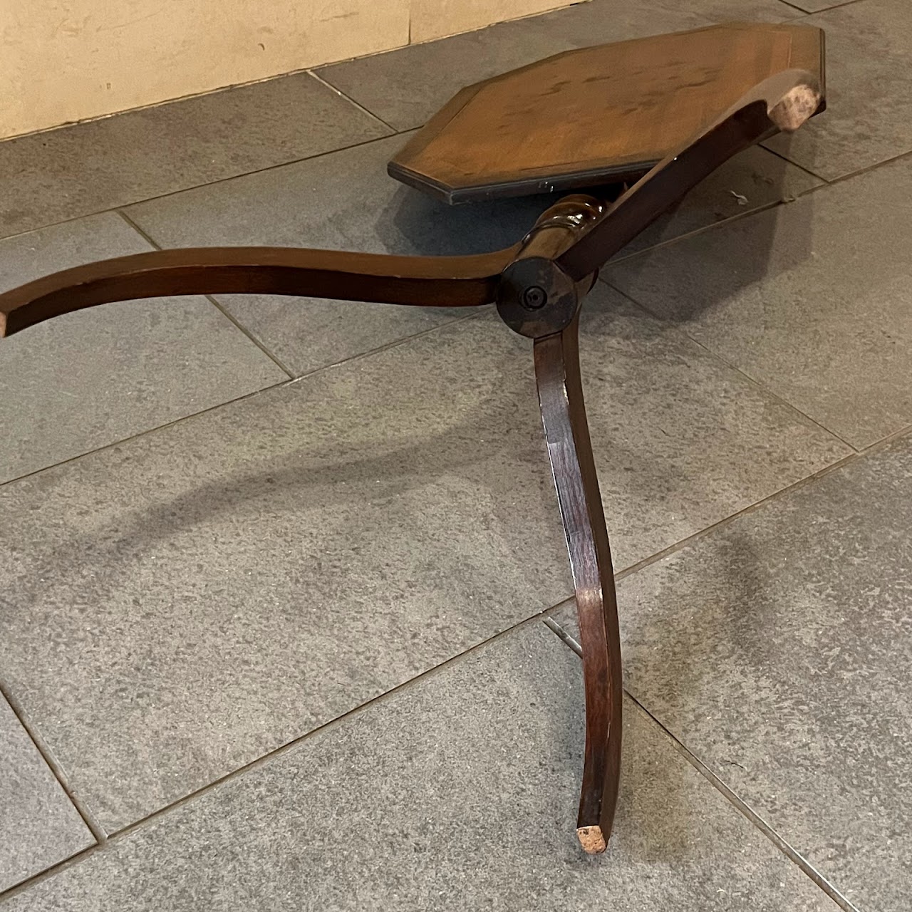 Early 20th C. Mahogany Octagonal Tilt-Top Accent Table