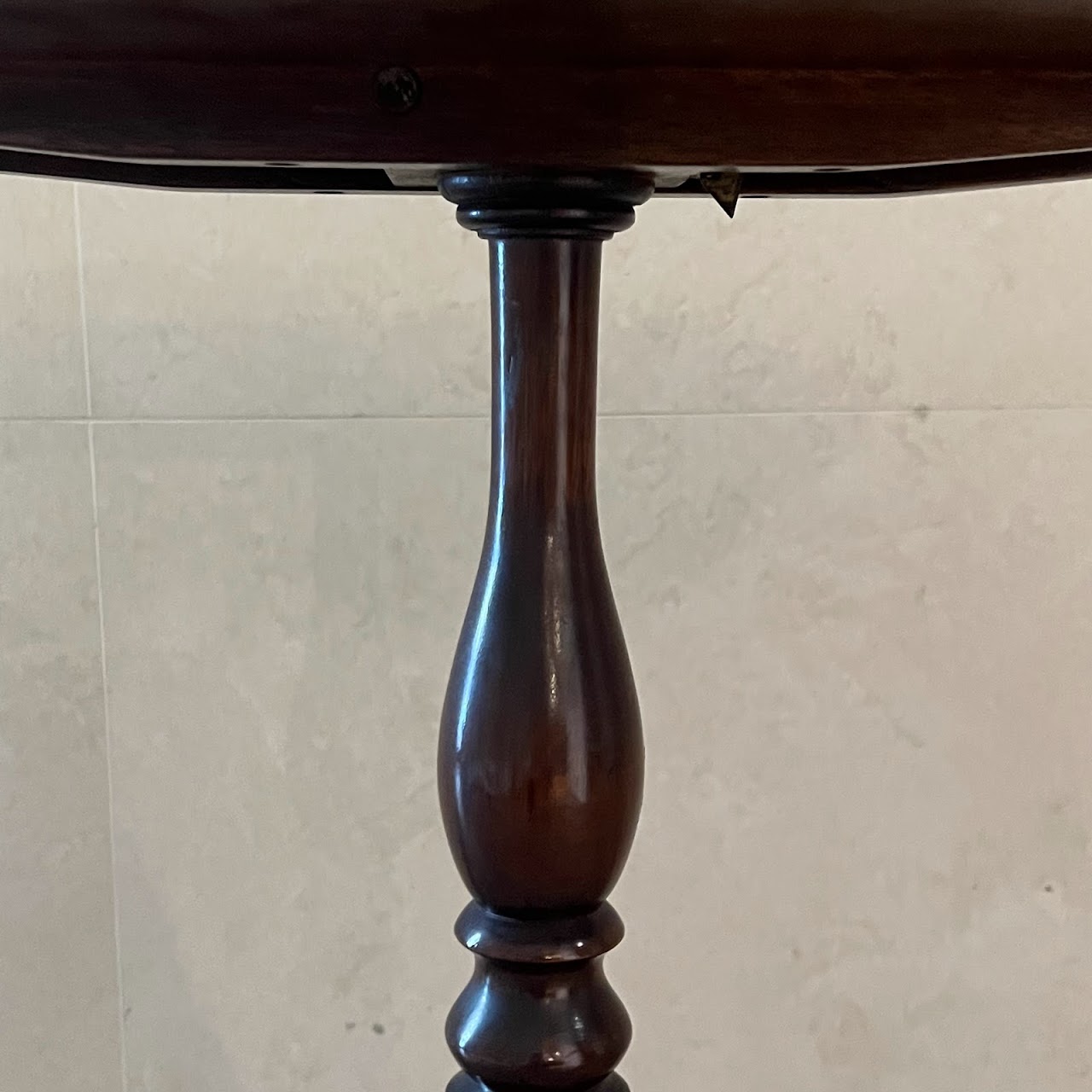 Early 20th C. Mahogany Octagonal Tilt-Top Accent Table