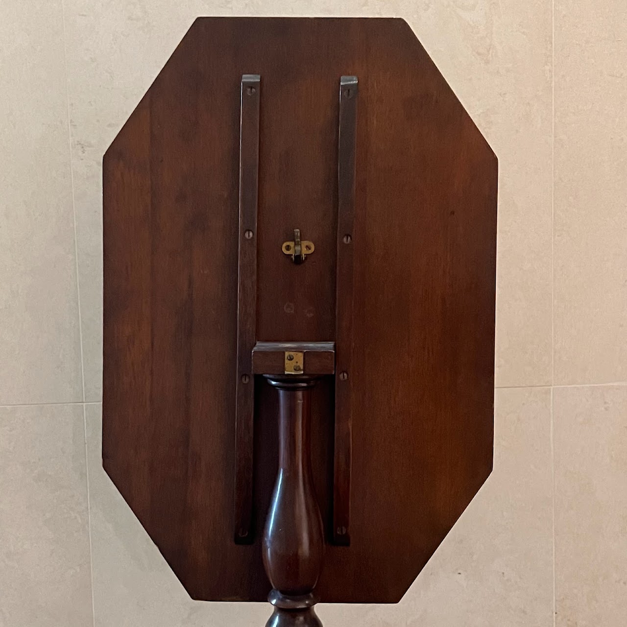 Early 20th C. Mahogany Octagonal Tilt-Top Accent Table