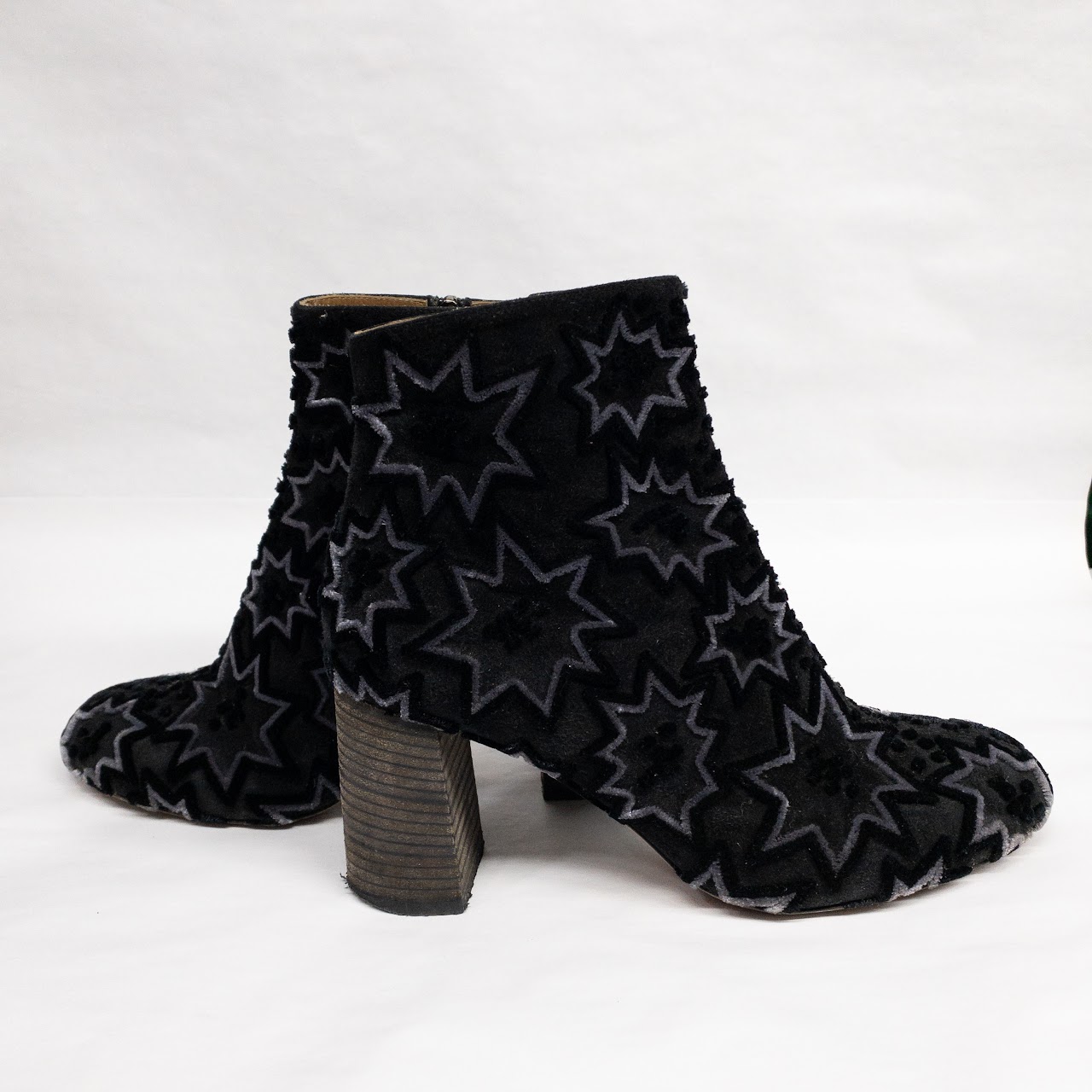 Chloé Harper Suede Starburst Ankle Boots