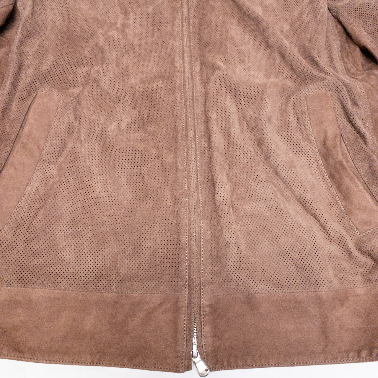 Brunello Cucinelli Suede Bomber Jacket