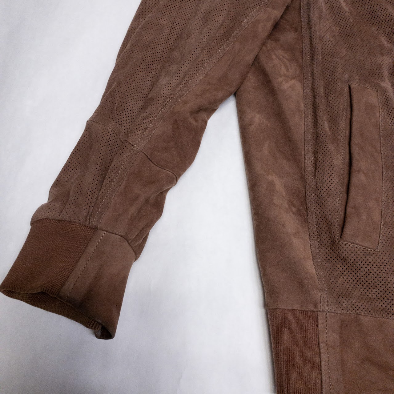 Brunello Cucinelli Suede Bomber Jacket