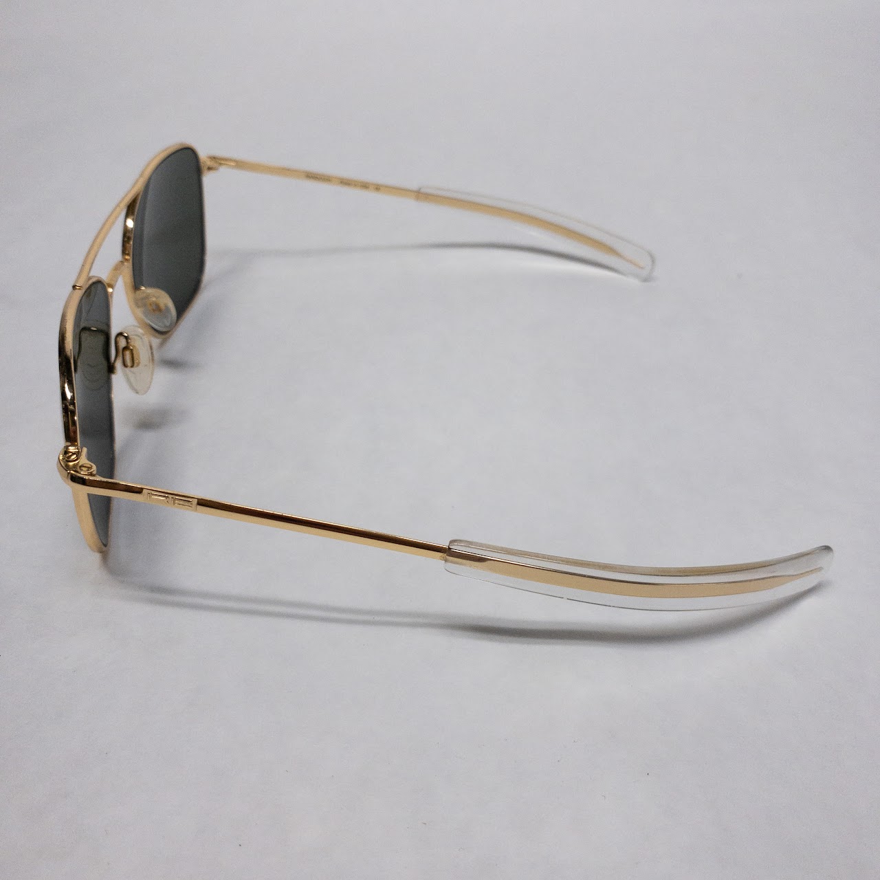 Randolph Brass Aviator Sunglasses