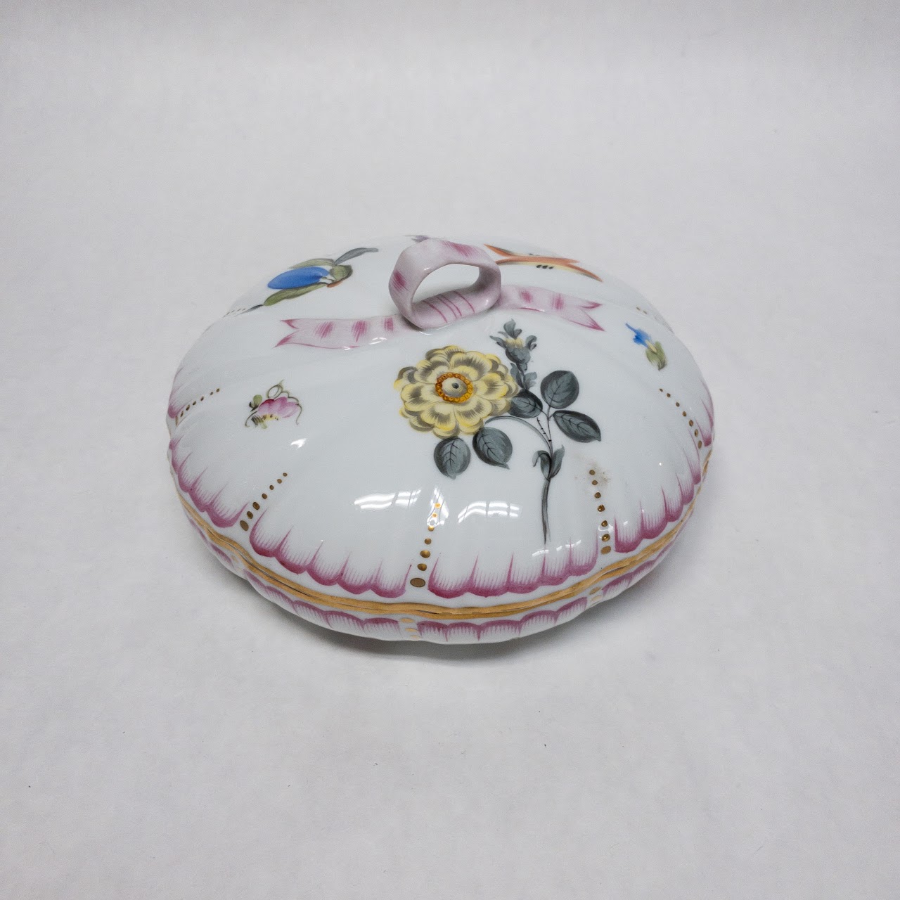 Herend Floral Lidded Dish