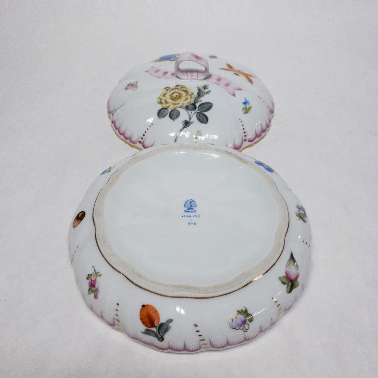 Herend Floral Lidded Dish