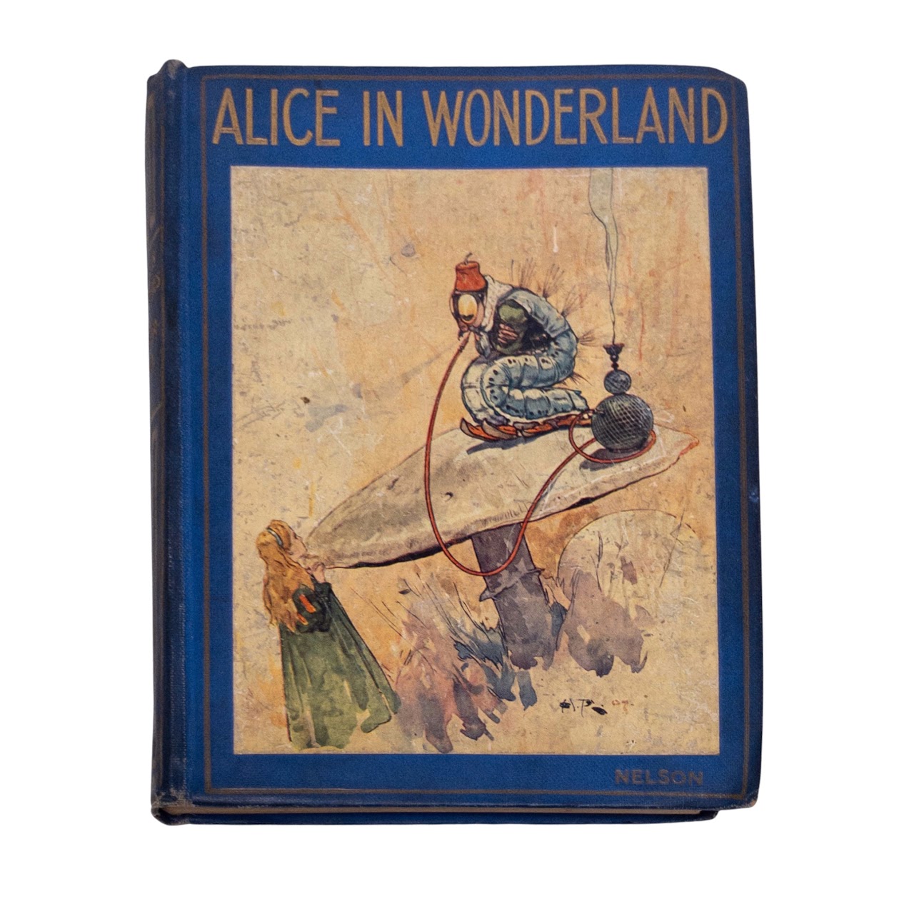 Alice in Wonderland on antique book page Tote Bag