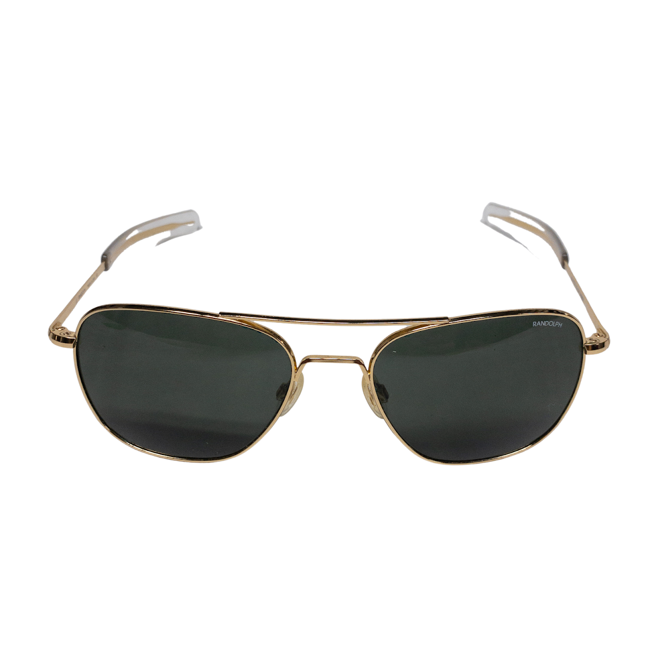 Randolph Brass Aviator Sunglasses