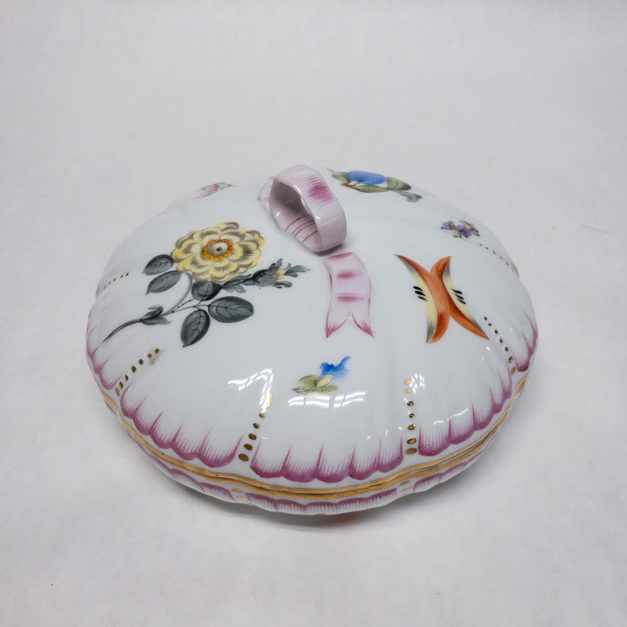 Herend Floral Lidded Dish