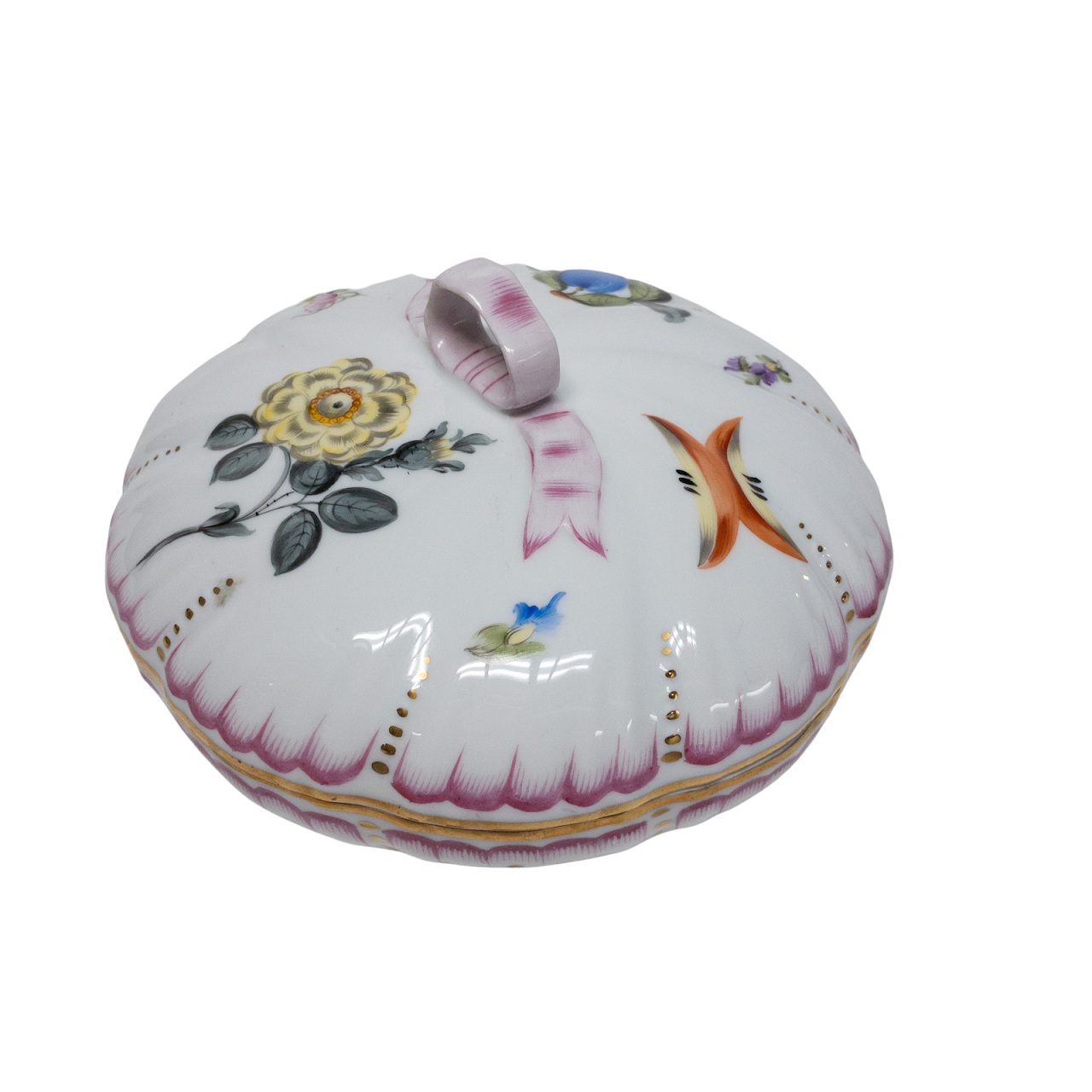 Herend Floral Lidded Dish