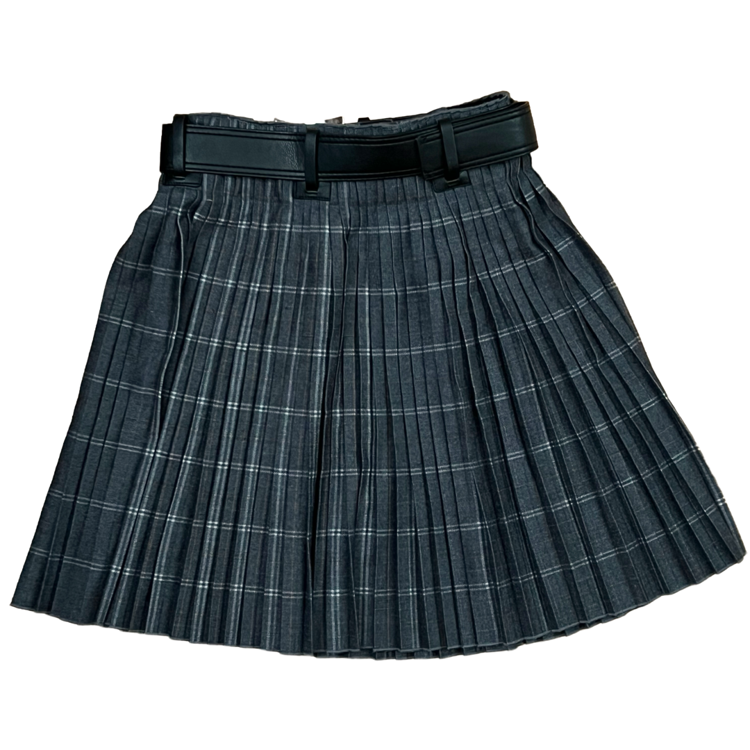 Christian Dior Pleated Plaid Skirt