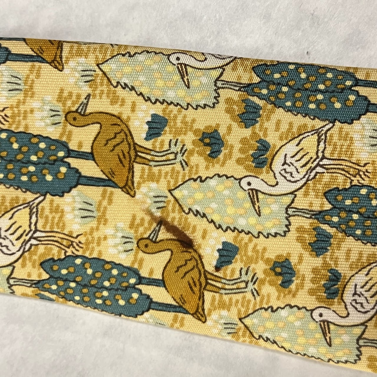 Hermès Stork Patterned Tie