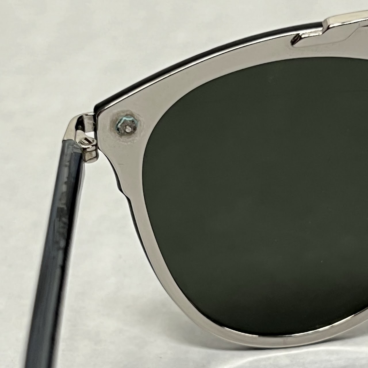 Christian Dior Mirrored Double-Bridge Sunglasses