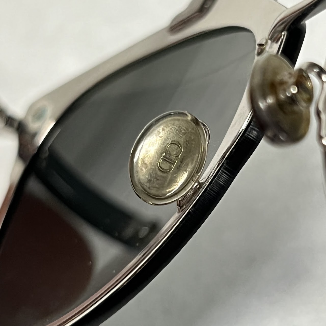 Christian Dior Mirrored Double-Bridge Sunglasses