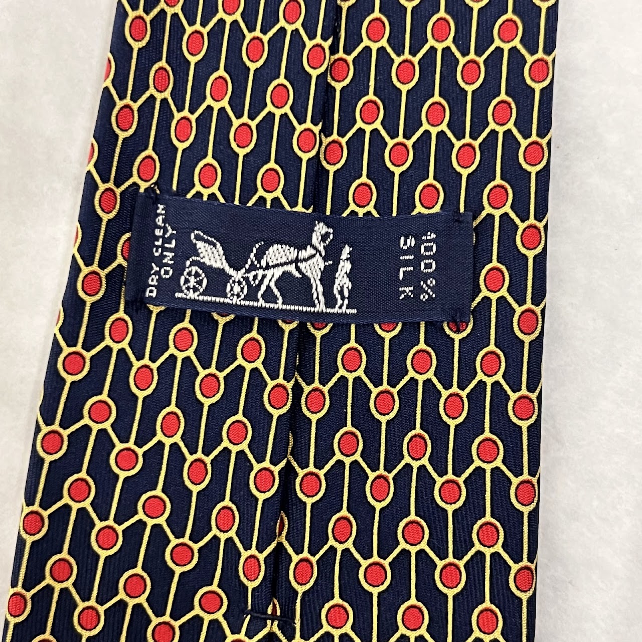 Hermès Geometric Patterned Tie