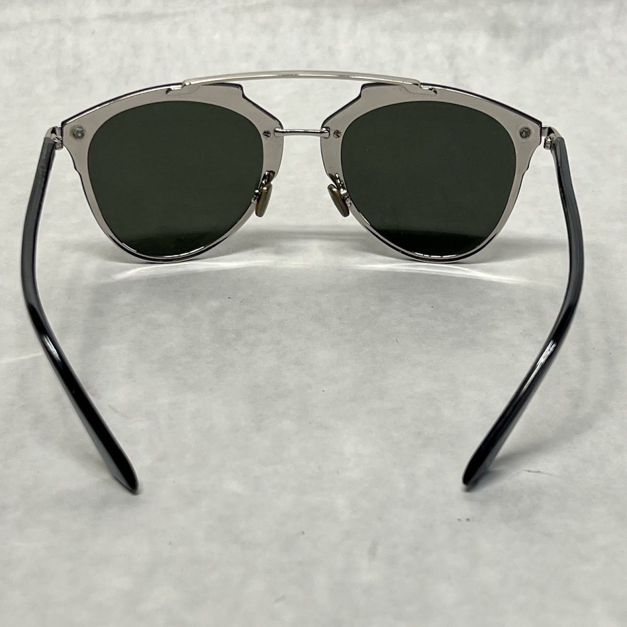 Christian Dior Mirrored Double-Bridge Sunglasses